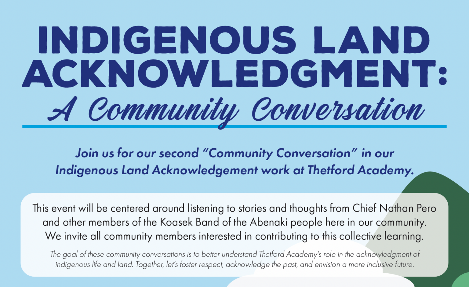 Indigenous Land Acknowledgment: A Community Conversation At TA ...